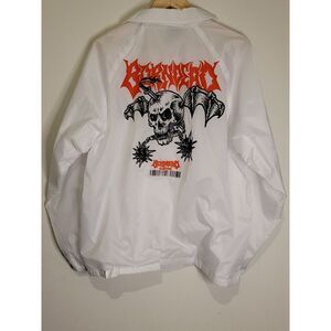 Born Dead Clothing Long Sleeve‎ Jacket White Size L